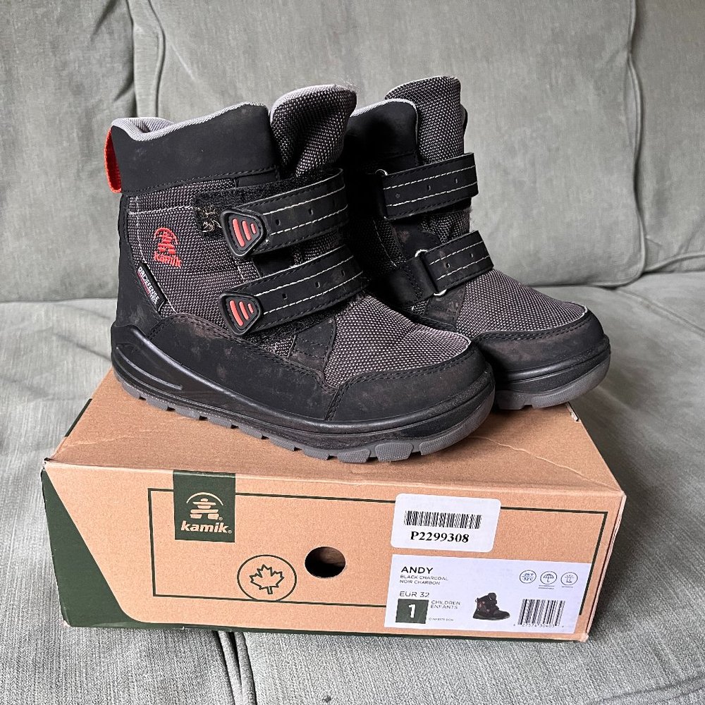 KAMIK winter snow boots kids size 1